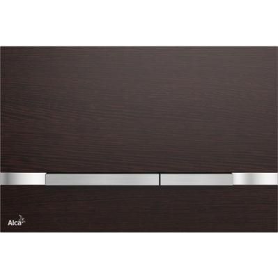 Кнопка смыва AlcaPlast Flat STRIPE-WENGE венге