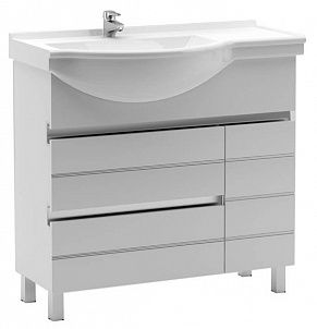 Тумба под раковину Aquanet Доминика 00181969 90 L белая