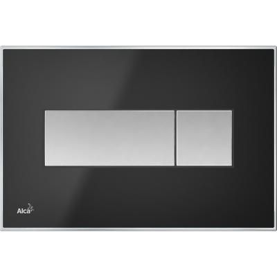 Кнопка смыва AlcaPlast  M1375 черная матовая