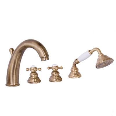 Смеситель Gattoni Vivaldi 1240012V0br на борт ванны, бронза