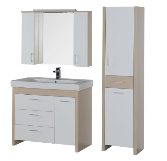 Тумба под раковину Aquanet Тиана 00177071 90 светлый дуб