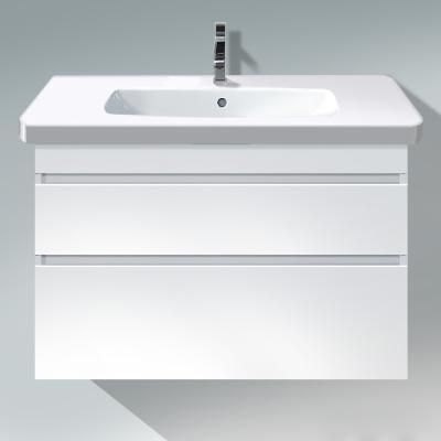 Тумба с раковиной Duravit DuraStyle 100 белая матовая 2 ящика