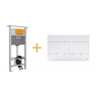 Система инсталляции OLI 120 ECO Sanitarblock 879236MSL01 с кнопкой смыва