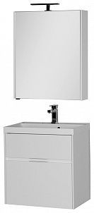 Тумба под раковину Aquanet Латина 00179934 60 белая, 2 ящика