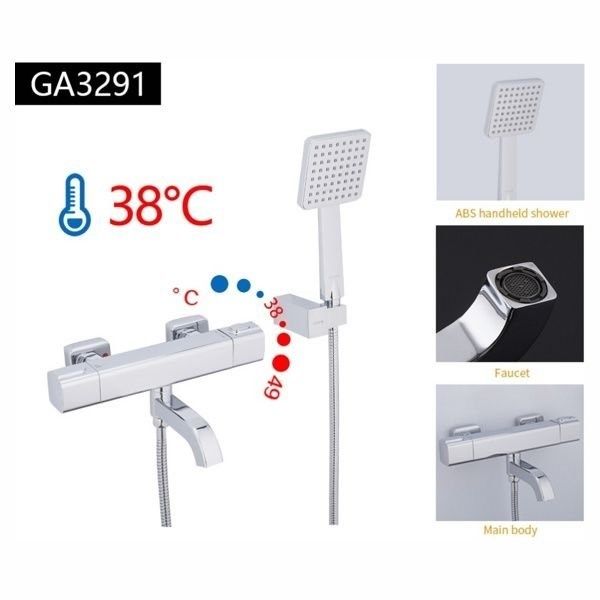 Смеситель для ванной с термостатом Gappo Thermo G3291