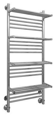 Полотенцесушитель водяной Сунержа Богема +4 полки 1200x400 L хром с доп. перемычкой