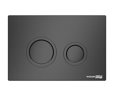 Кнопка смыва WasserKRAFT MB01 черный матовый
