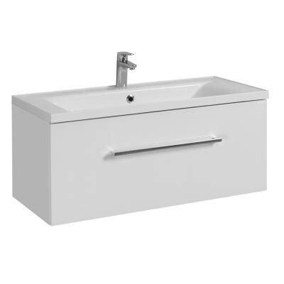 Тумба под раковину Aquaton Мадрид 1A126901MA010 100 М белый глянцевый, 1 ящик