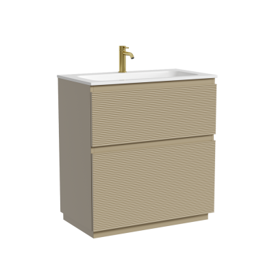 Тумба напольная SANCOS Folk Floor 790х445х850, c двумя ящиками оснащенными доводчиками, Капучино, FL80FCP