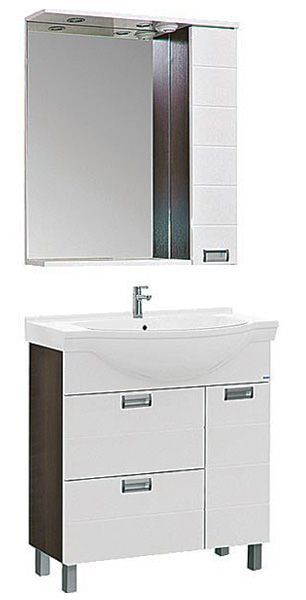 Тумба под раковину Aquanet Сити 00173129 80 венге