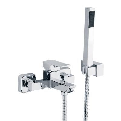 Смеситель для ванны монокомандный, с ручным душем, хром Veragio QUARTET VR.QRT-4601.CR