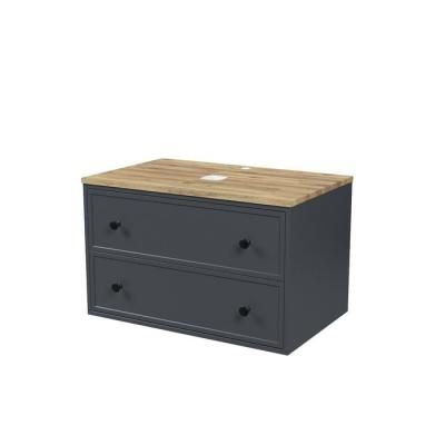 Тумба IDDIS подвесная, со столешницей, 80 см, темно-серый, Torr (TOANR8OH0DTGBiJV95TEK)