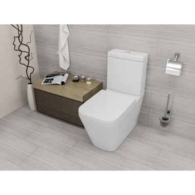 Унитаз-компакт beWash Kraft BKBWR005635 безободковый, с сиденьем микролифт, белый