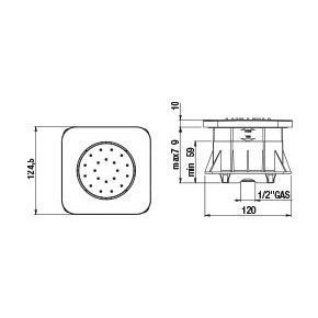Душевая форсунка Paini 50YOCRTT72YU1ITBQSYX
