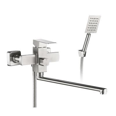 Смеситель для ванны WesnaArt KUBUS KUB13-320, сатин