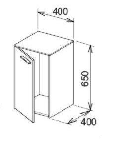 Тумба Keuco Royal 60 32110210002 40 R, белый глянец