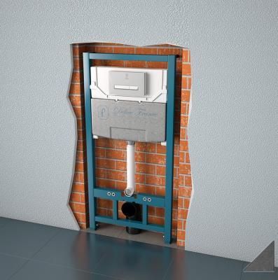 Система инсталляции для унитазов Delice D01 с хромированной панелью NIMBE