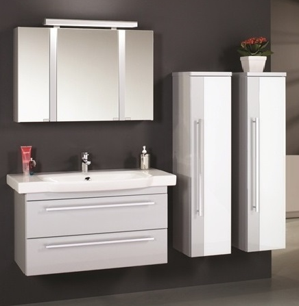 Тумба с раковиной Puris Kera Trends SETSE1001 722/161 100 белая высокоглянцевая