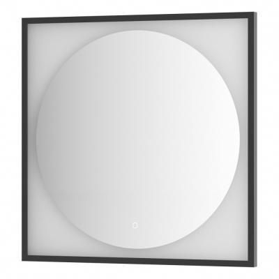 Зеркало с LED-подсветкой настенное Defesto Eclipse DF 2233S 80x80 черный
