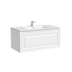 Тумба подвесная SANCOS Very 890х445х406, c одним  ящиком оснащенным доводчиками, Bianco , VR90W