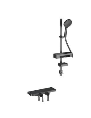 Смеситель для ванны Gappo G96-26 G3296-26 с душевым гарнитуром, черный