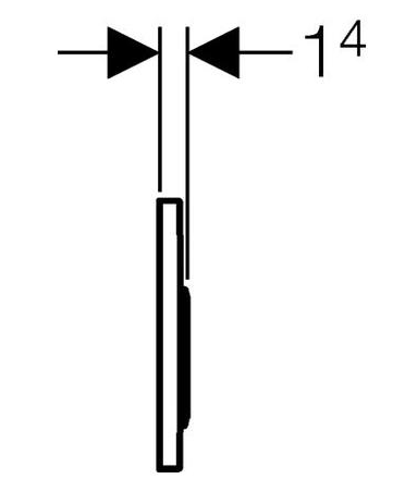 Кнопка смыва Geberit Kappa 21 115.240.KJ.1 белая/глянцевый хром