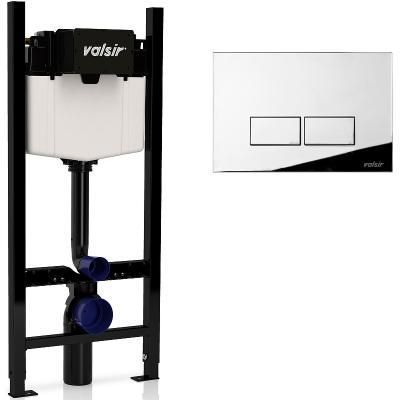 Система инсталляции с кнопкой смыва Valsir KIT P3 CR VS0853202 хром