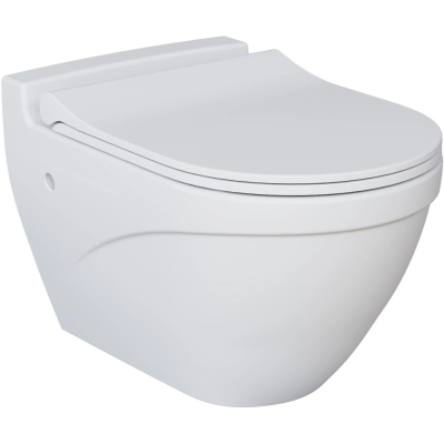 Унитаз подвесной Ambassador Nord 133T20101 безободковый, белый матовый