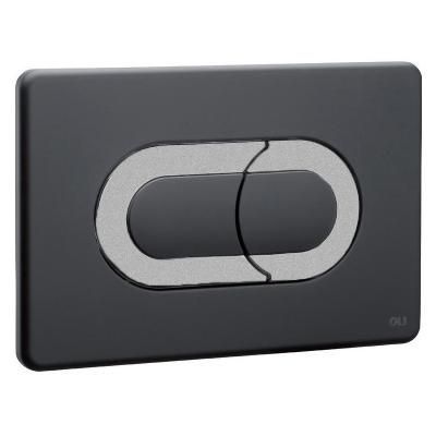 Кнопка смыва Oli Salina 640099 черный soft-touch/хром матовый
