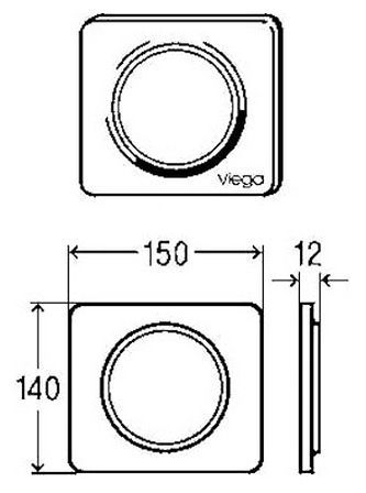 Кнопка смыва Viega Visign for Style 13 654771 для писсуара