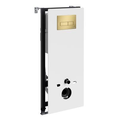 Система инсталляции для подвесных унитазов WasserKRAFT Abens 20TLT.010.ME.WH.MG03 белый, матовое золото