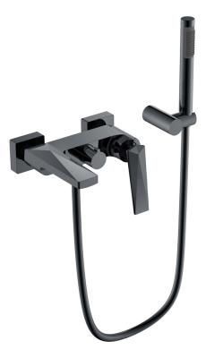 Смеситель Boheme Venturo 373-SGM для ванны, антрацит глянецевый