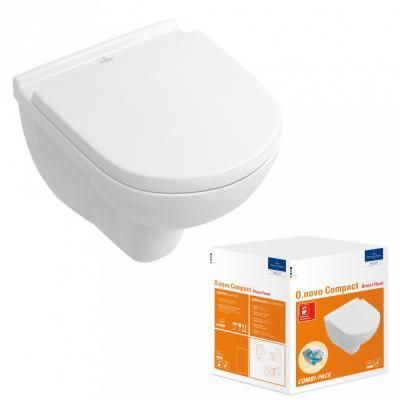 Унитаз подвесной Villeroy & Boch O.Novo 5688HR01 микролифт, альпийский белый