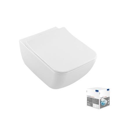 Унитаз подвесной Villeroy & Boch Legato 5663RLR1 микролифт, альпийский белый CeramicPlus