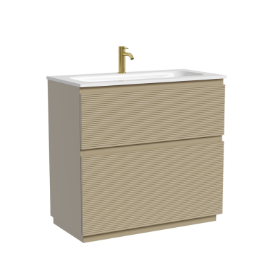 Тумба напольная SANCOS Folk Floor 890х445х850, c двумя ящиками оснащенными доводчиками, Капучино, FL90FCP