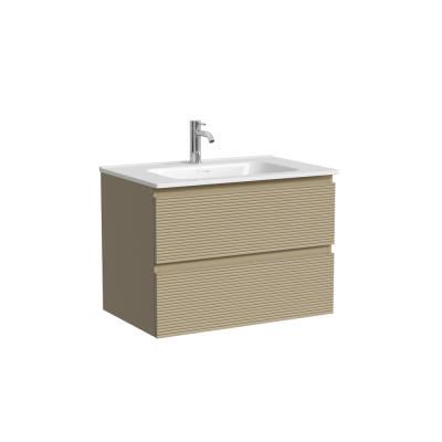 Тумба подвесная SANCOS Folk 690х445х500, c двумя ящиками оснащенными доводчиками, Капучино, FL70CP