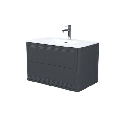 Тумба с умывальником, подвесная, 80 см, темно-серый, Oxford Neo, IDDIS, (OXN80D0i95K)