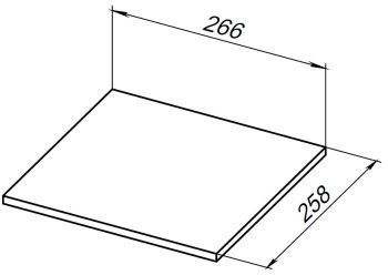Полка для стеллажа Allen Brau Liberty 30 1.33009.M мрамор