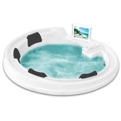 Акриловая ванна Gemy G9090 O с гидромассажем