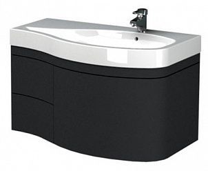 Тумба под раковину Aquanet Опера 1-115 R, 3 ящика, черная