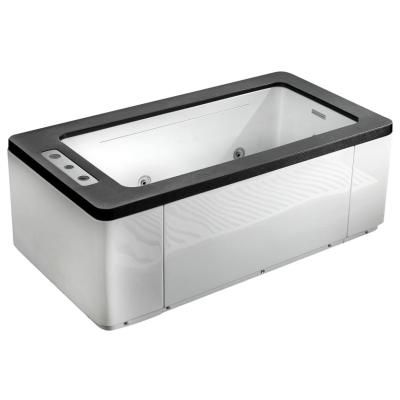 Акриловая ванна Gemy G9253 Black с гидромассажем