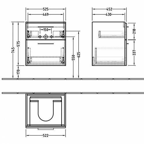 Мебель для ванной Villeroy & Boch Verity Design B02000DH 65 белый