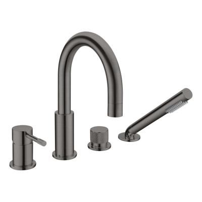 Смеситель Boheme Uno 460-GM для ванны, оружейная сталь