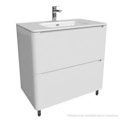 Тумба напольная, белая, 80 см, Edifice, IDDIS, EDI80WFi95. Подходит ум. 0108000i28