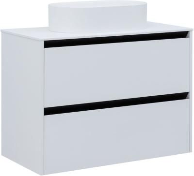 Тумба под раковину Allen Brau Activity 90 1.34005.WM белый матовый/черный браш