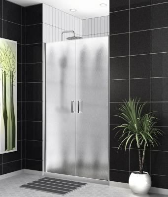 Душевая дверь в нишу BelBagno Uno UNO-B-2-110-CH-Cr рифленое стекло/хром