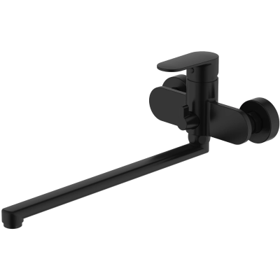 Смеситель для ванны Aquatek Ника AQ1842MB универсальный, черный матовый