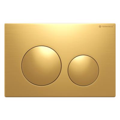 Клавиша смыва Terminus 62K24х16G, брашированное золото