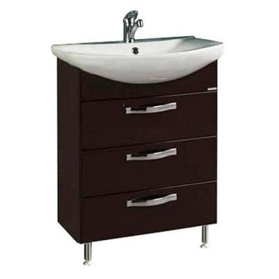 Тумба с раковиной Aquaton Ария Н 1A123401AA430 65 темно-коричневый