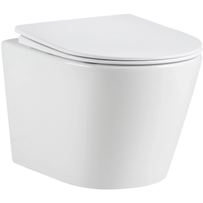 Унитаз подвесной Grossman GR-4477MSQ безободковый, торнадо, с сиденьем микролифт, белый матовый